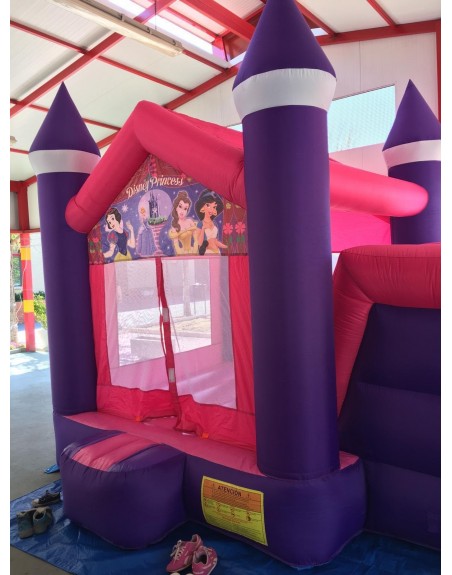 Alquiler castillo hinchable Princesas Pink 5,30 x 2,65 x 3