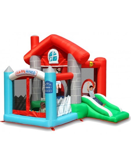 Mini castillo hinchable casa feliz 2,70 x 2,50 x 2,20