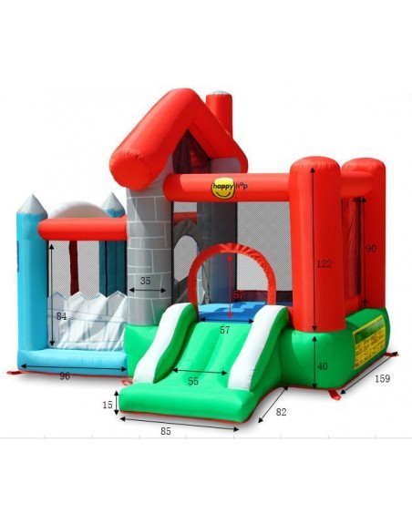 Mini castillo hinchable casa feliz 2,70 x 2,50 x 2,20