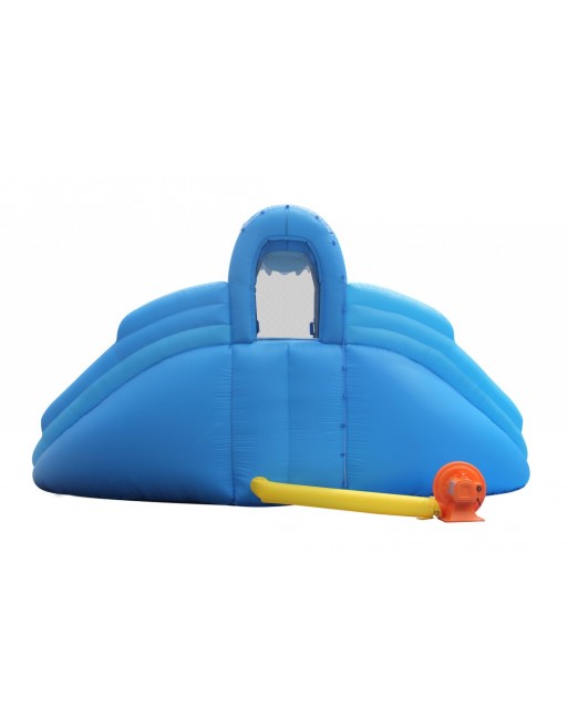 Doble tobogán acuático tiburón...