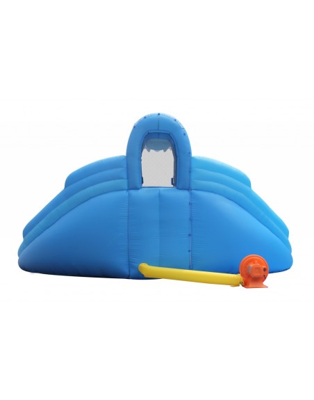 Doble tobogán acuático tiburón 4,60x4,60x2,40