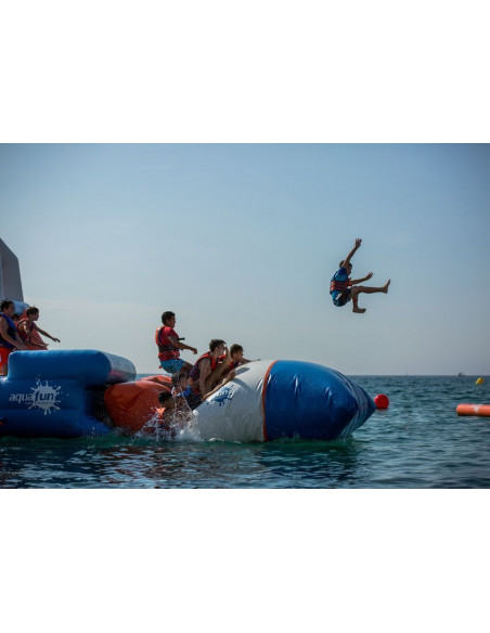 Almohada trampolín inflable 4 x 1 x 0,50 m