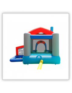 Mini castillo hinchable Pequeño pueblo. Frente 2