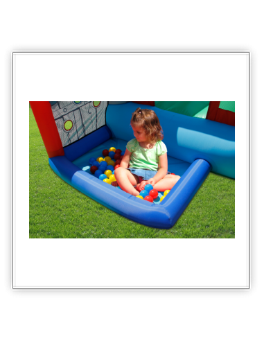 Mini castillo hinchable Pequeño pueblo. Piscina