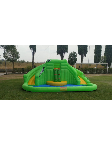 Alquiler tobogan acuatico doble tobogan cocodrilo