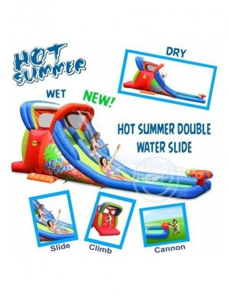 Alquiler Tobogan acuatico Hot summer 6,05x2,10x2,30