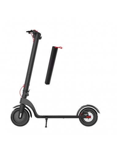 Scooter elétrica HX Modelo X7 Pro - Vista lateral com bateria - tierrafantasía