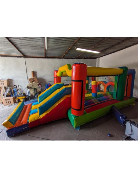 Castillo hinchable Pista americana multicolor 6x3x2,20