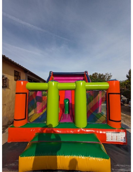 Tobogan hinchable con obstaculos 7x4,50x4