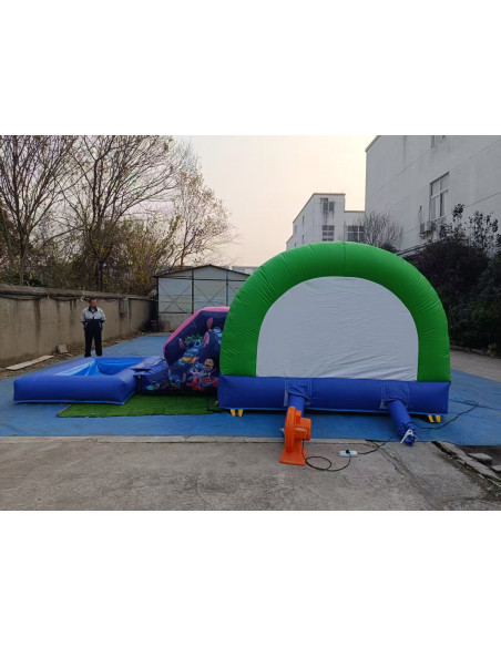 Alquiler Castillo hinchable Lilo y Stitch II con piscina 6x4x2,50