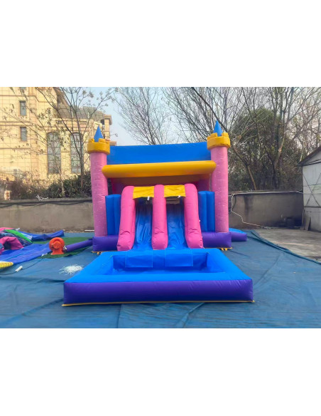 Alquiler castillo hinchable Frozen con piscina 7x5x4