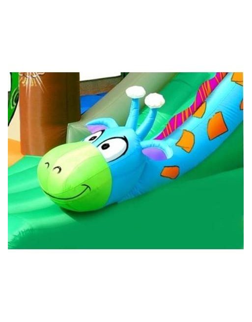 Castelo inflável da selva e girafa 3,50 x 2,40 x 2,45