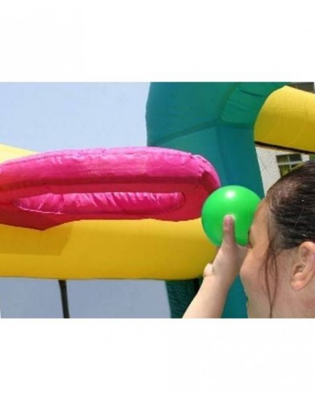 Castelo inflável da selva e girafa 3,50 x 2,40 x 2,45